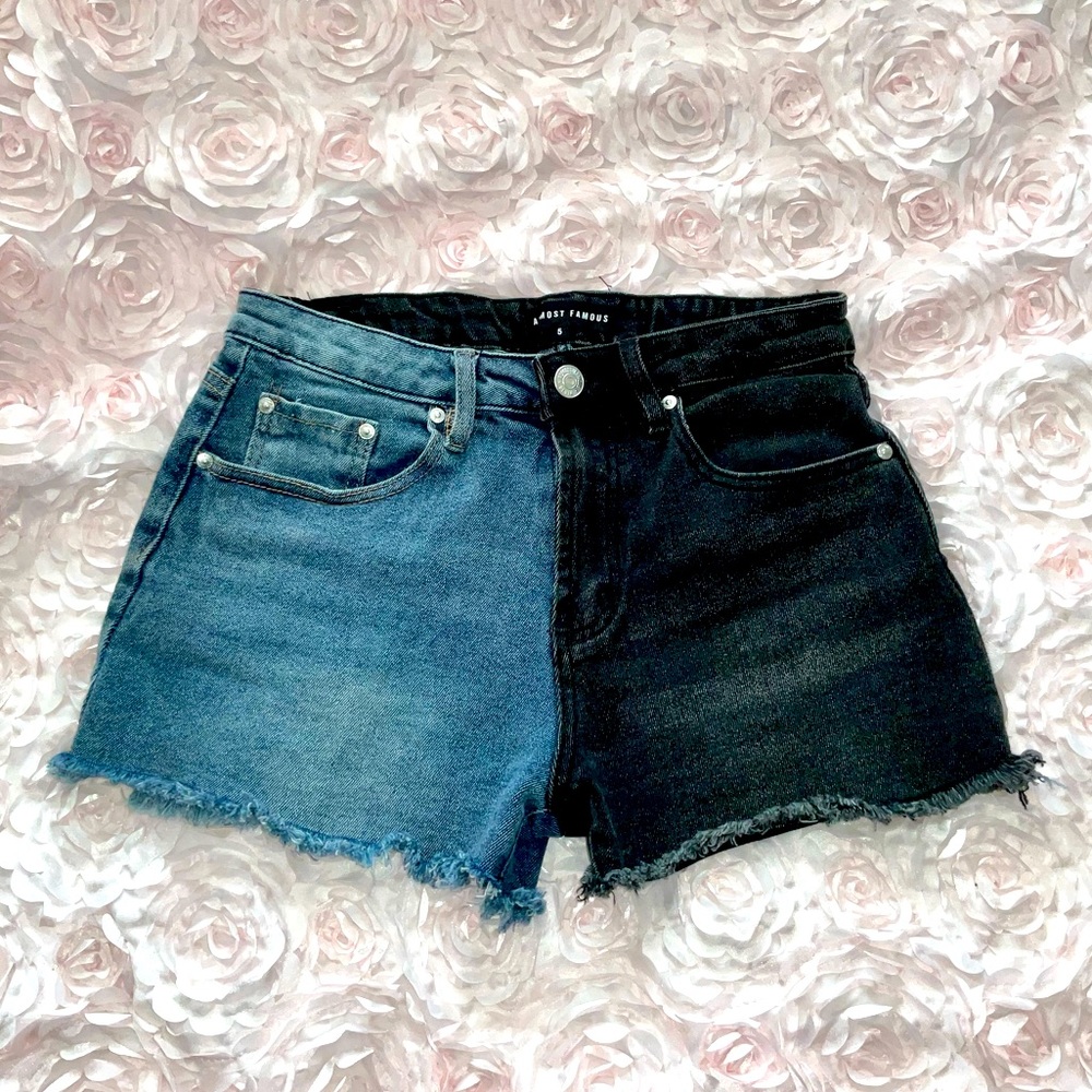 ALMOST FAMOUS 🍁 Black/Denim shorts